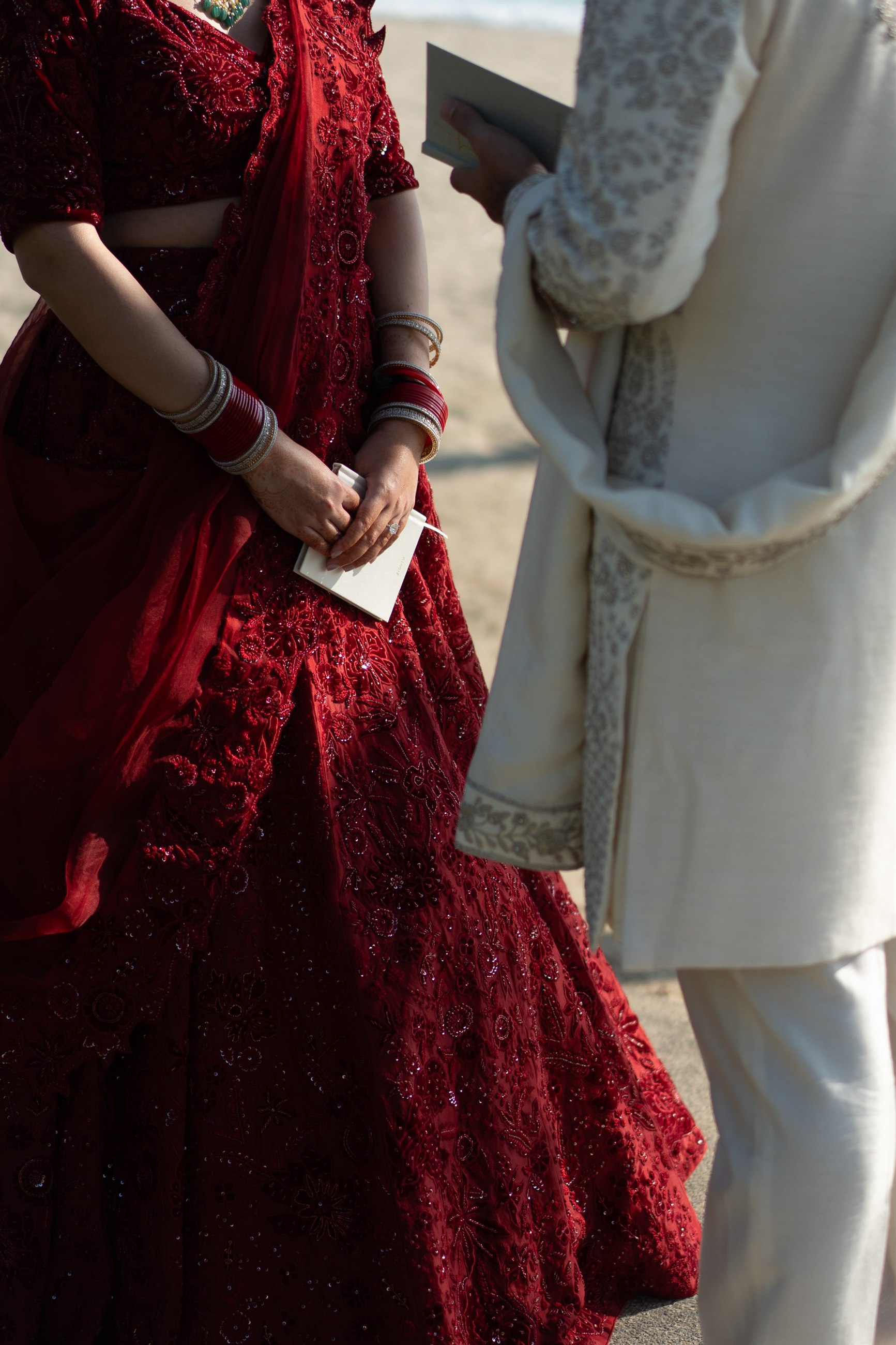 Intimate elopement — couple at sunset