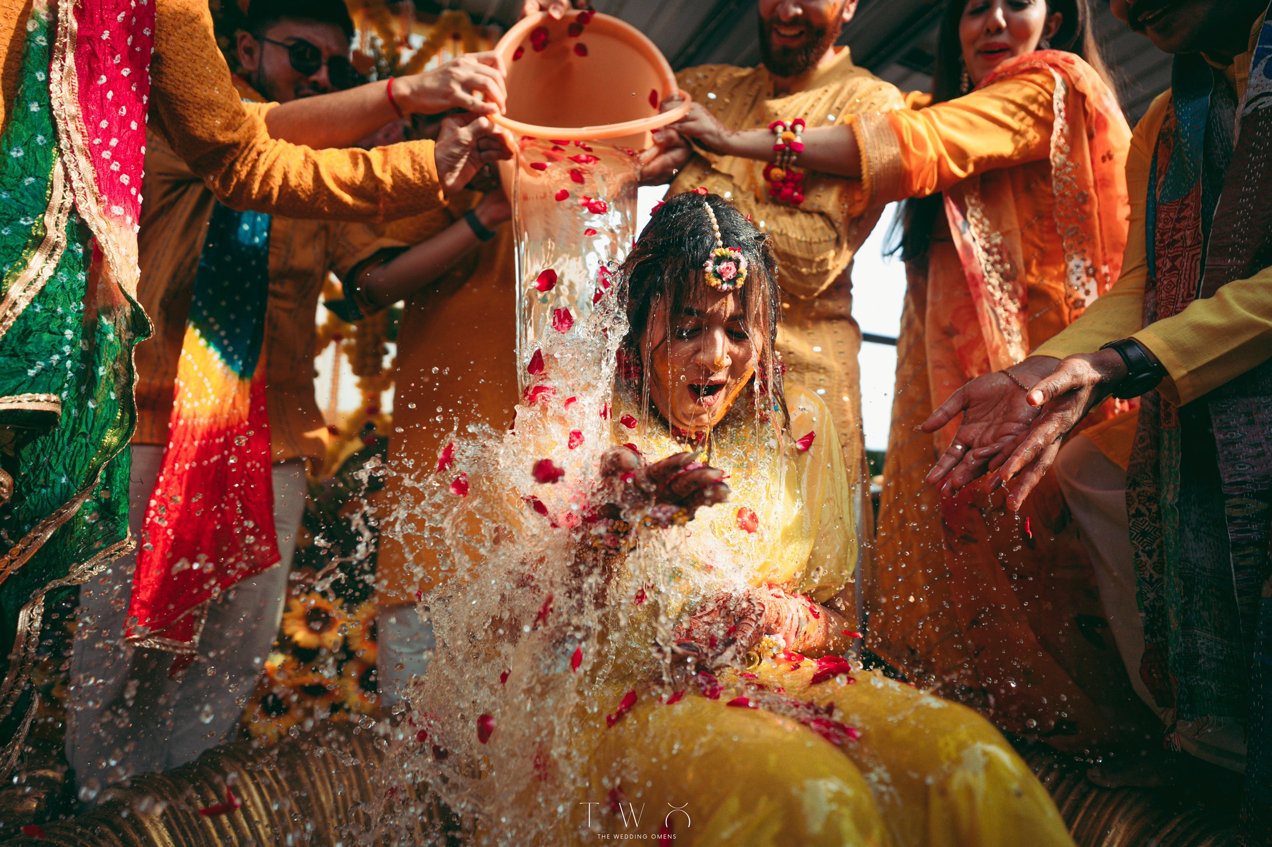 Elopement ceremony at sunset